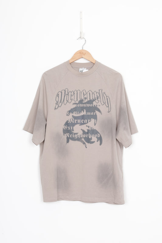 Mr Nearly Made Mens Grey T-shirt Size XL