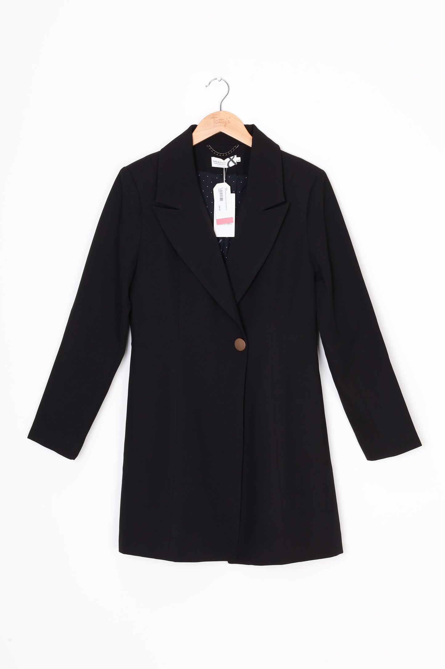Belle & Bloom Womens Black Blazer Size L