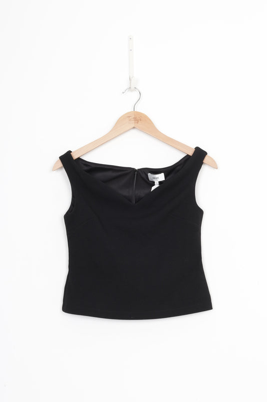 Rebe Womens Black Top Size XS