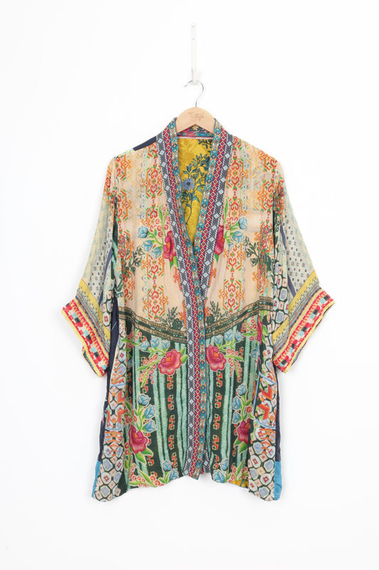 johnny was Womens Yellow Cardigan Size M