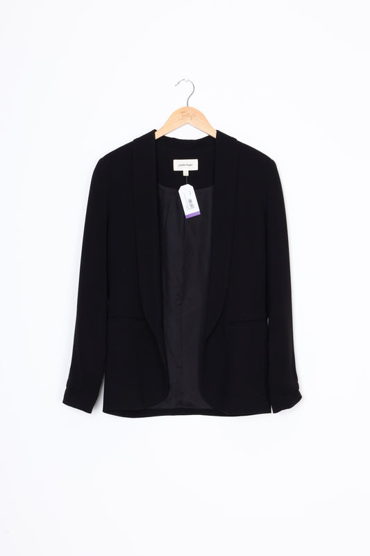 Juliette Hogan Womens Black Blazer Size 10