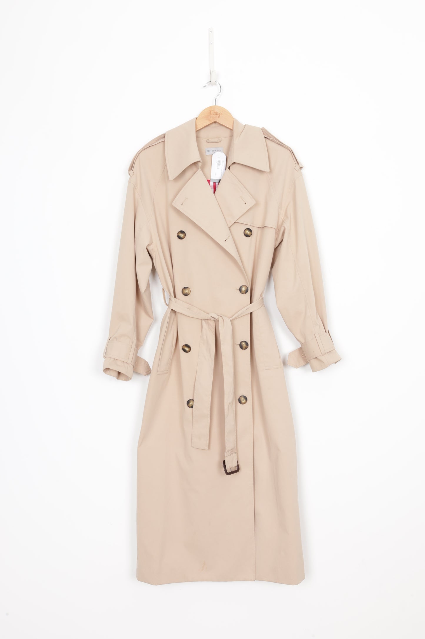 Briarwood Womens Beige Coat Size XS
