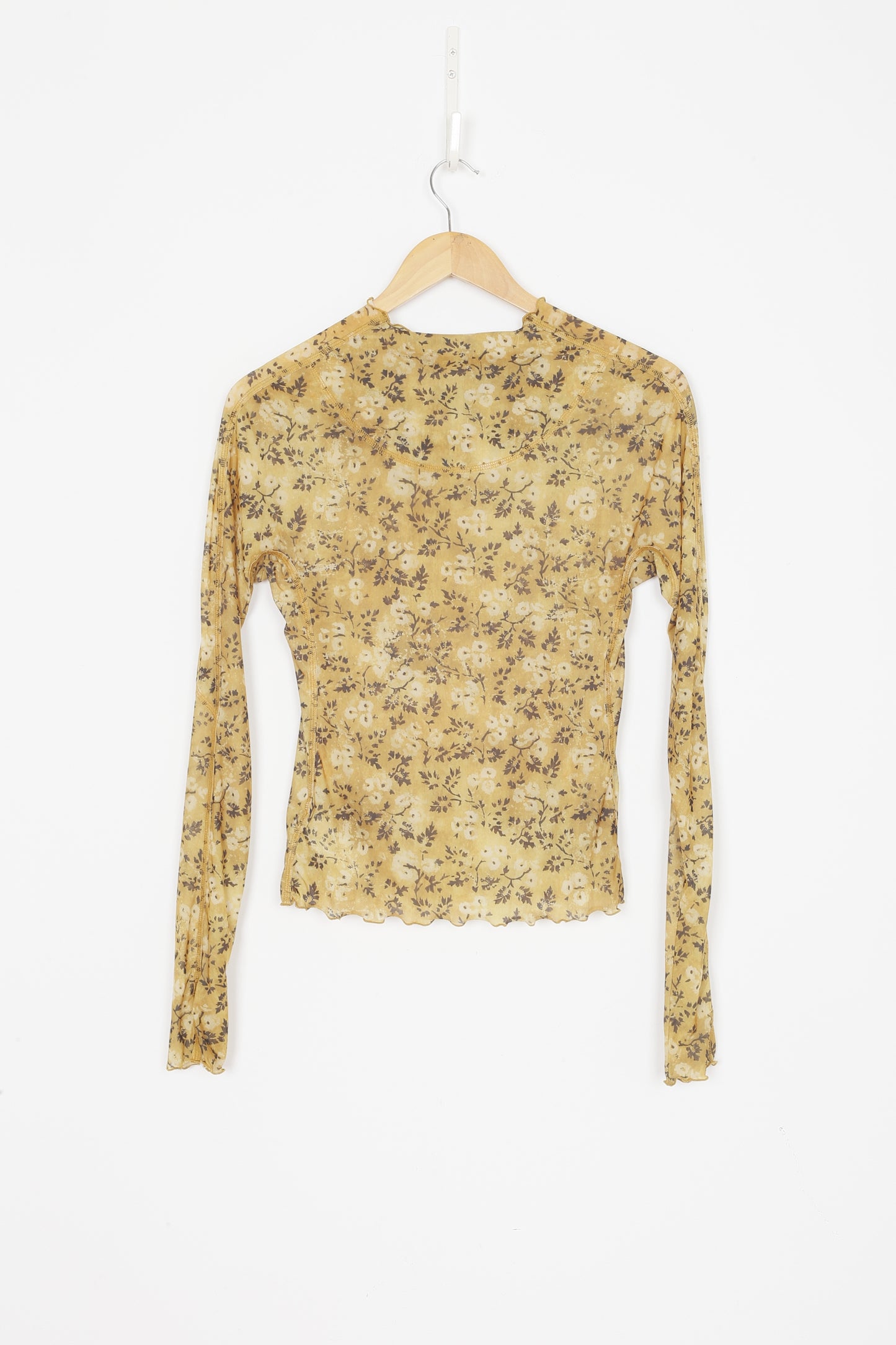 KNWLS Womens Yellow Top Size S