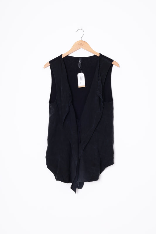 Visage Womens Black Vest Size M
