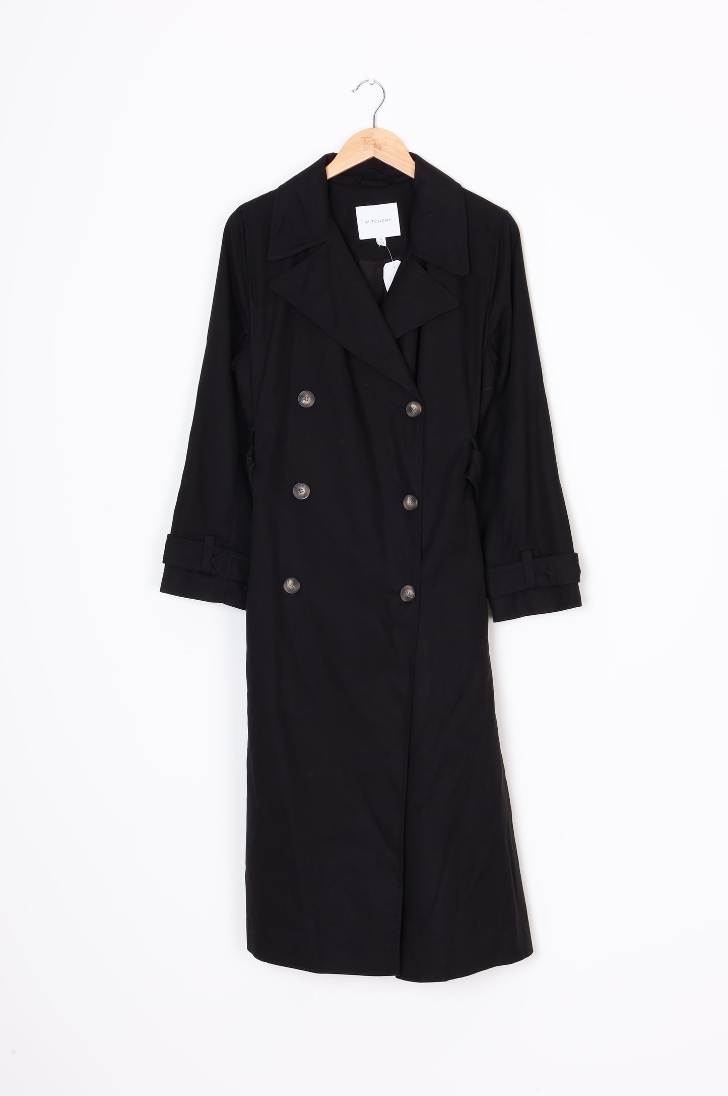 Witchery Womens Black Coat Size 8