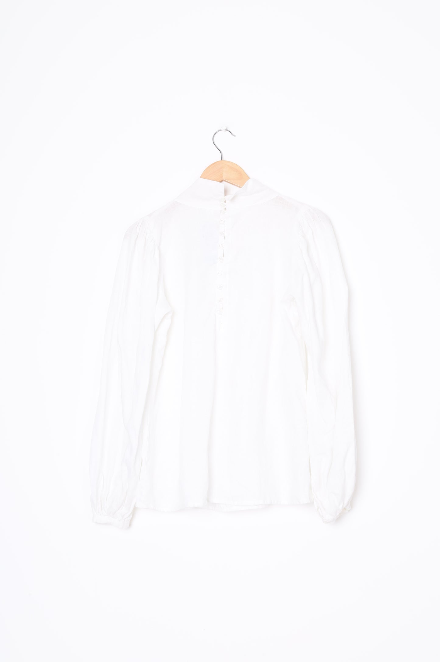 ellis Womens White Blouse Size 8