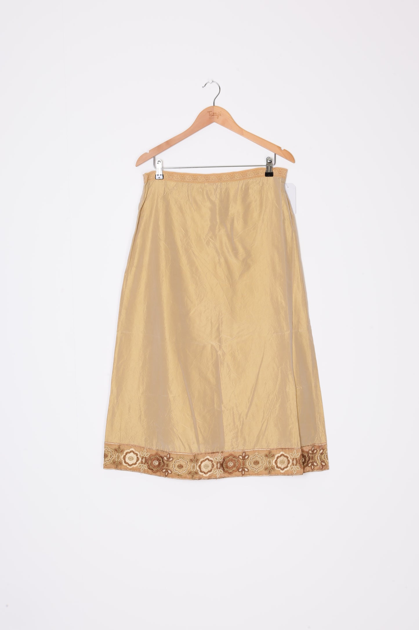 120% Vintage Womens Beige Skirt Size 44