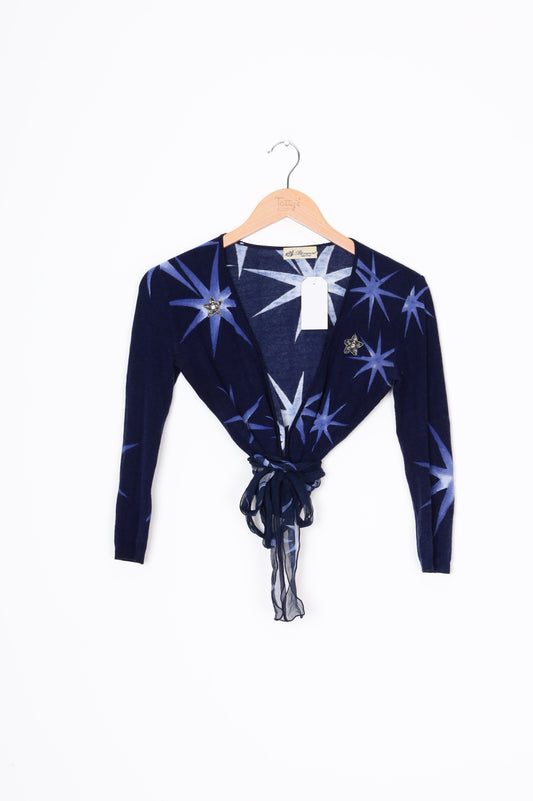Blumarine Womens Blue Cardigan Size S