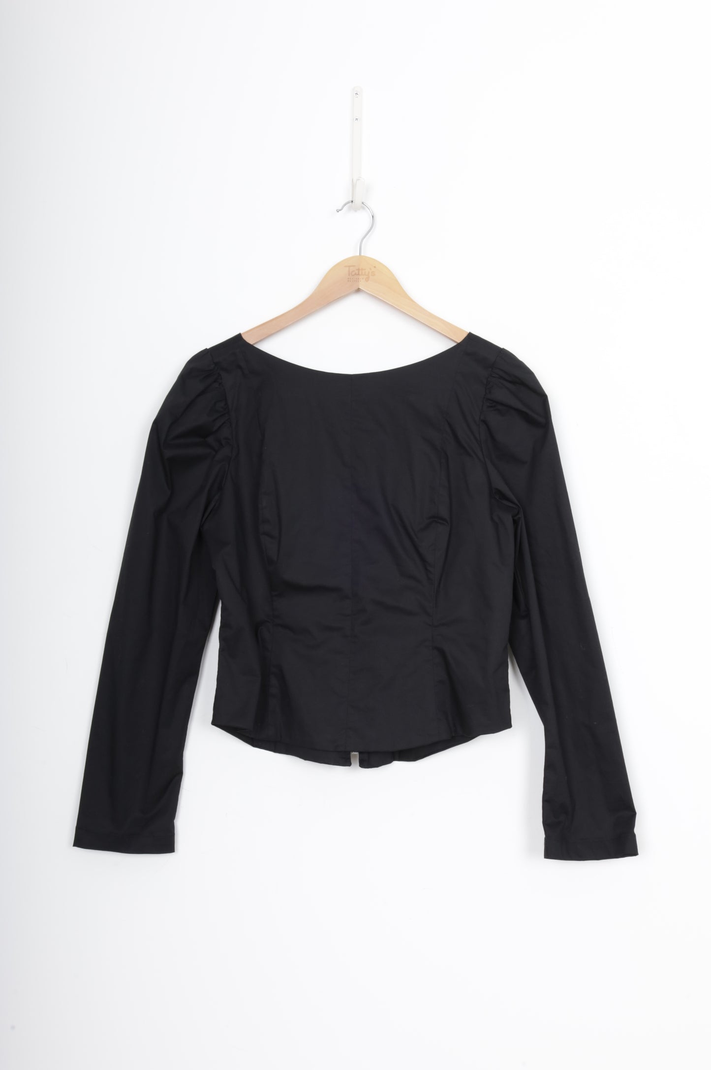 Caitlin Crisp Womens Black Top Size 12