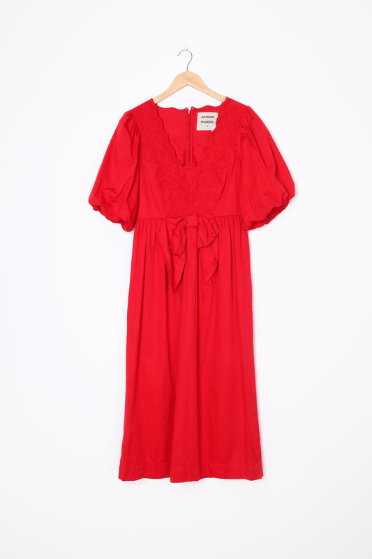Damson Madder Womens Red Dress Size 10
