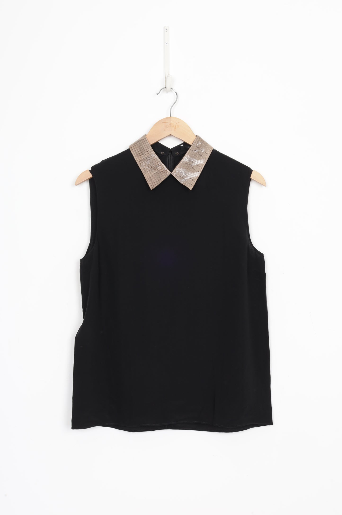 Gucci Womens Black Blouse Size 44
