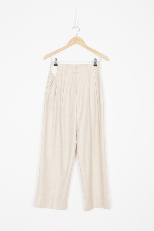 Caitlin Crisp Womens Beige Pants Size 6