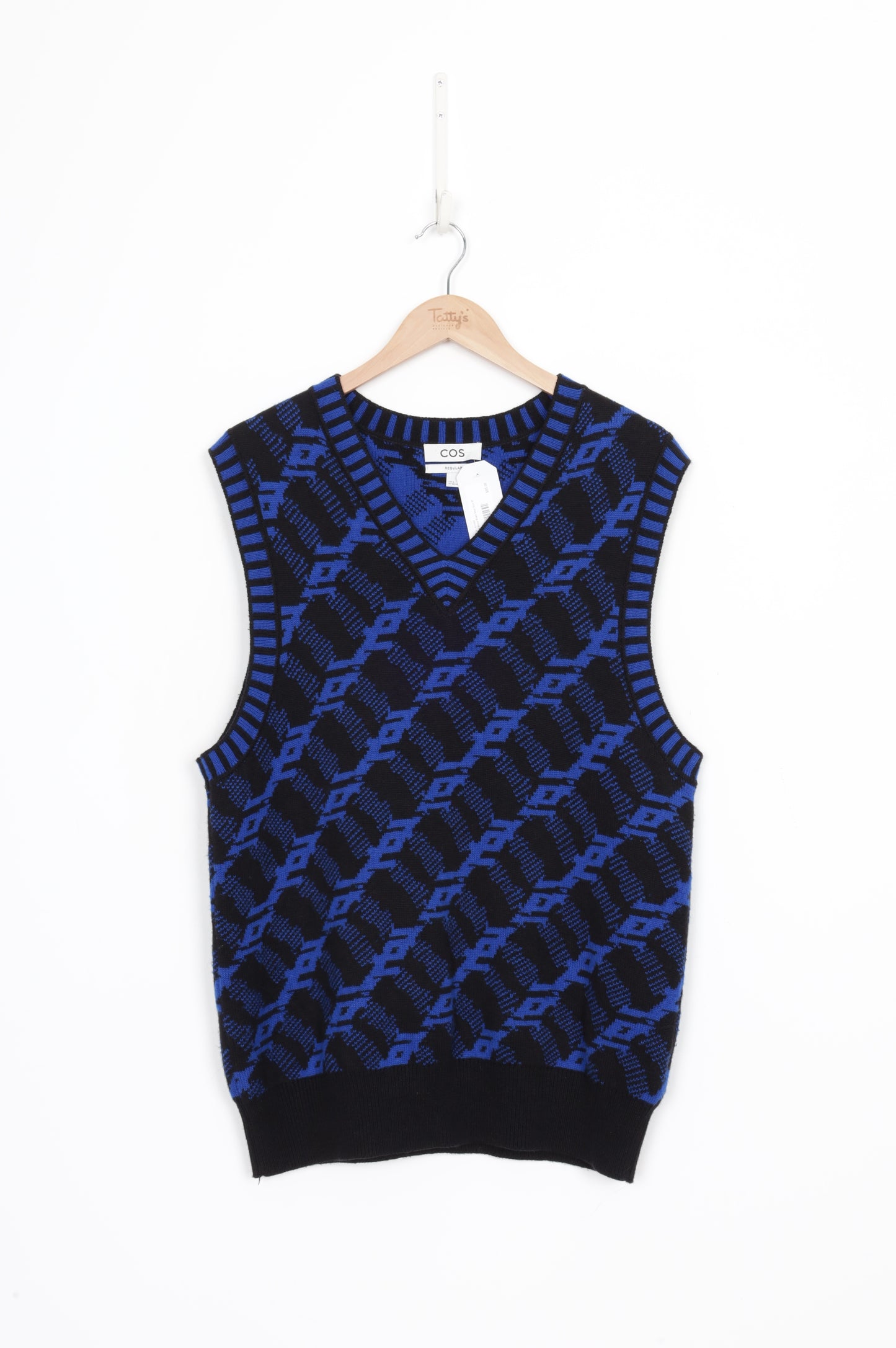 Cos Mens Black Vest Size M