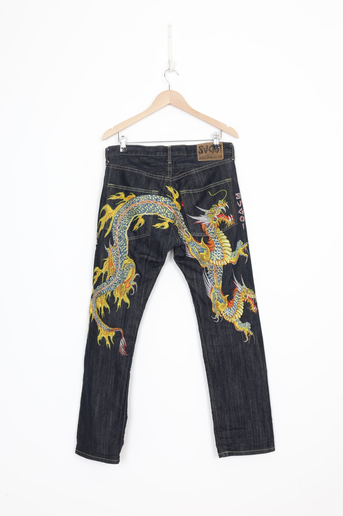 Sugoi japan tattoo Womens Blue Jeans Size L
