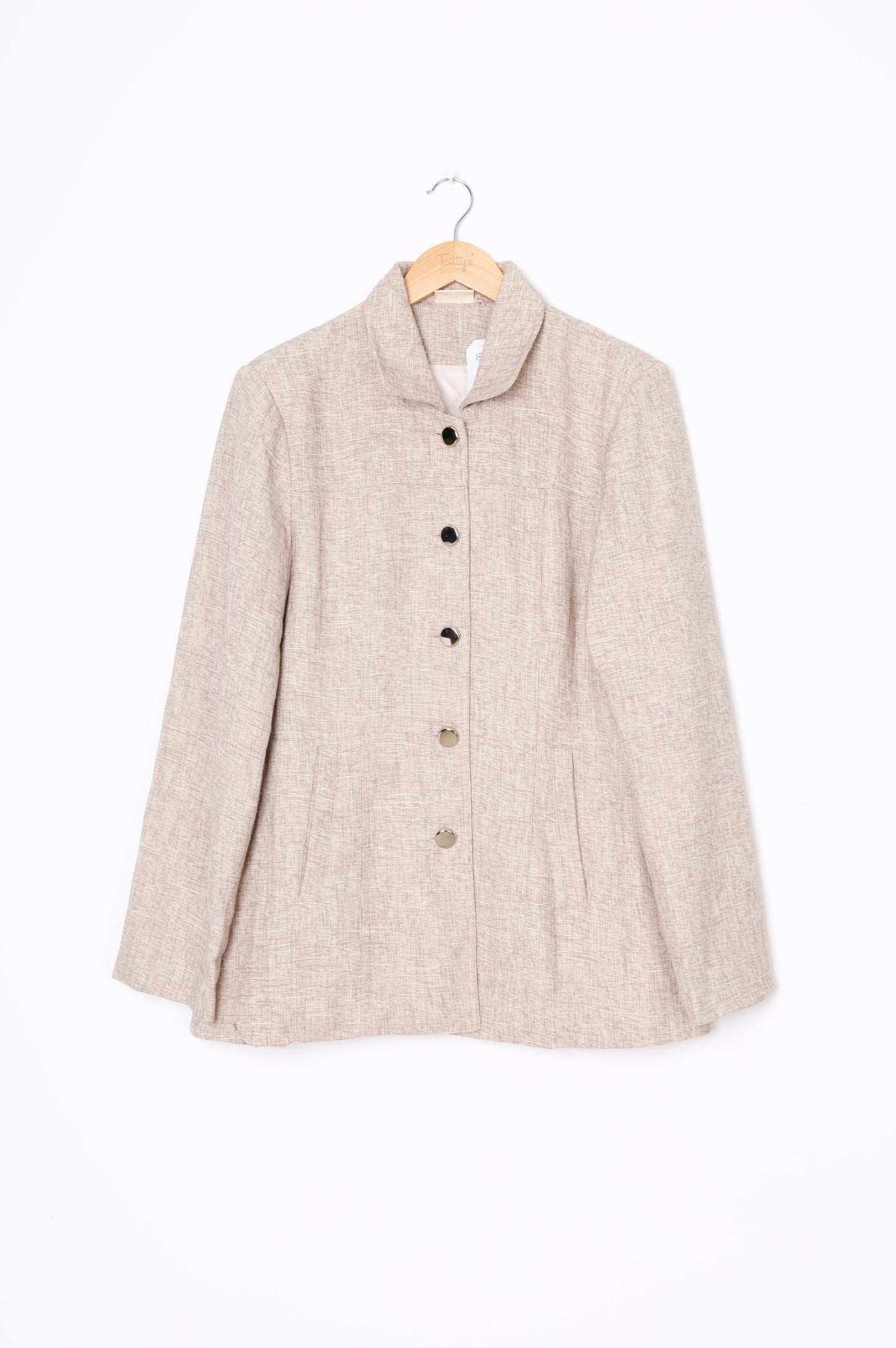 VRG GRL Womens Beige Jacket Size 12