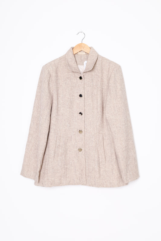 VRG GRL Womens Beige Jacket Size 12