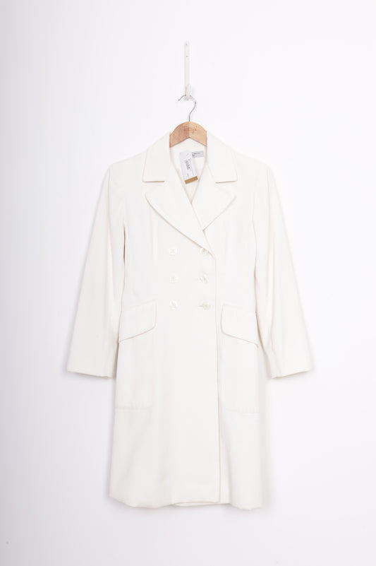 Vanessa Bruno Womens Cream Coat Size N/S