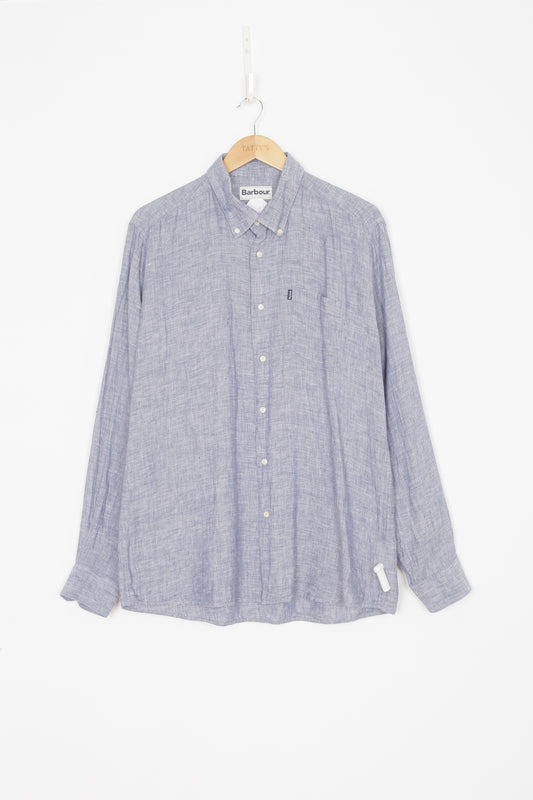 Barbour Mens Blue Shirt Size XL