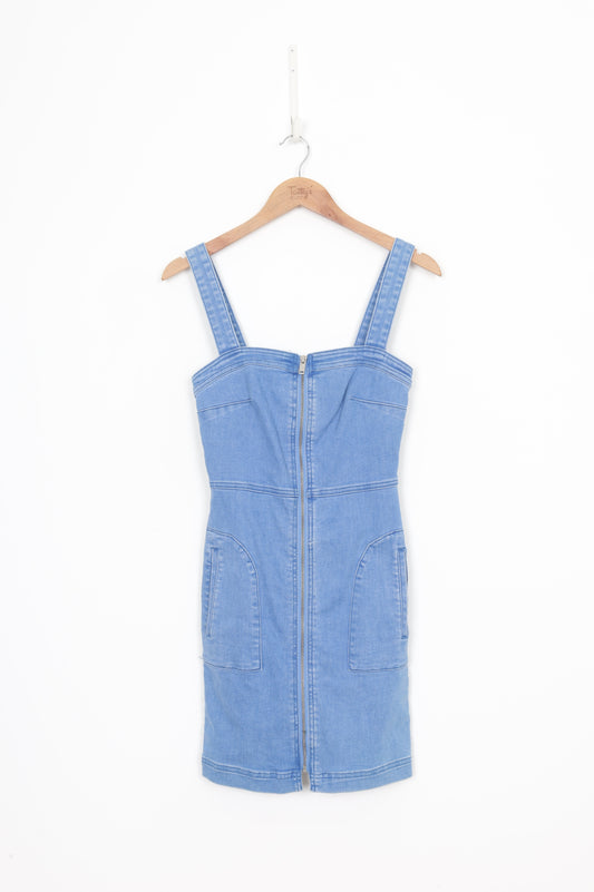 Seed Womens Blue Dress Size 8