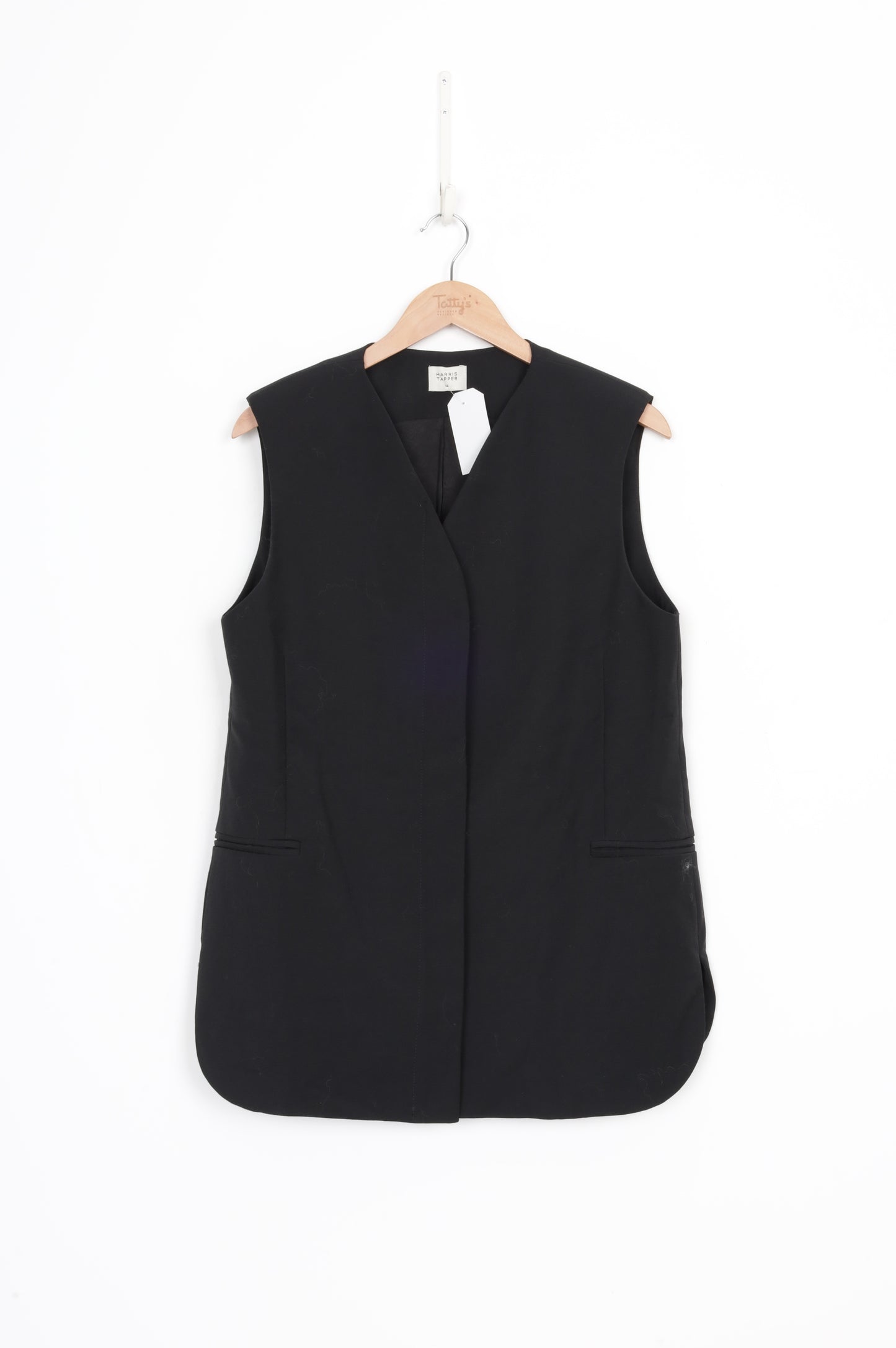 Harris Tapper Womens Black Vest Size 12