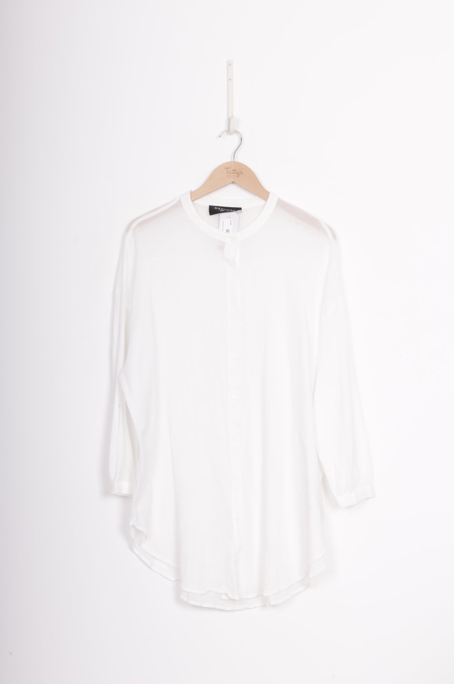 Decjuba Womens White Shirt Size XS