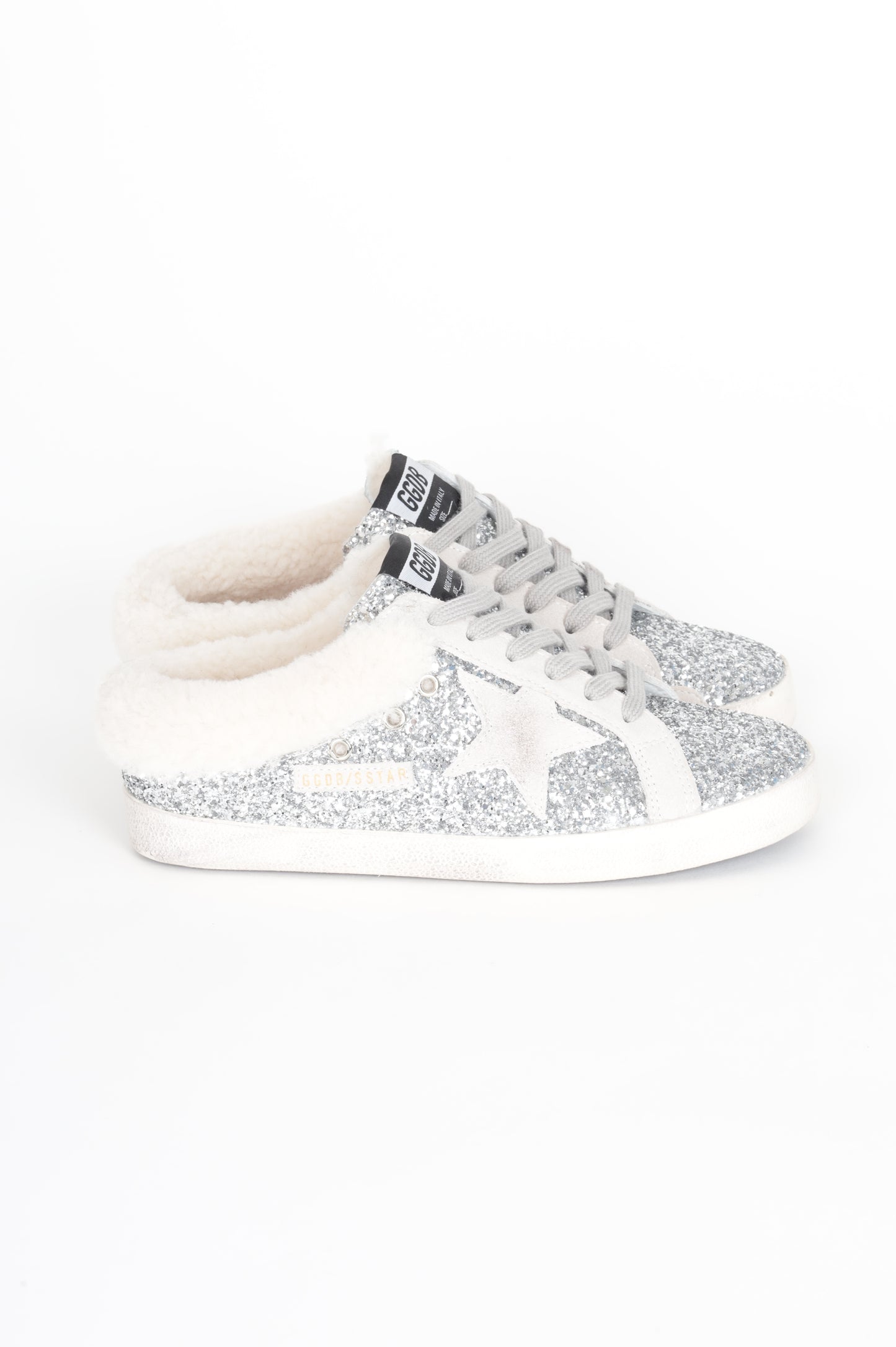 Golden Goose Womens Metallic Sneakers Size 40