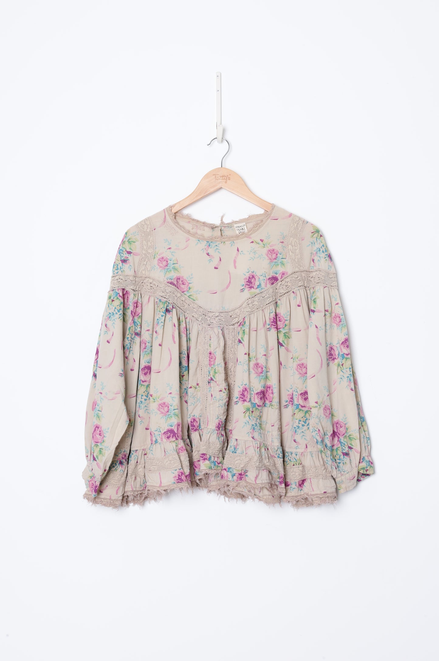 Magnolia Pearl Womens Grey Top Size O/S