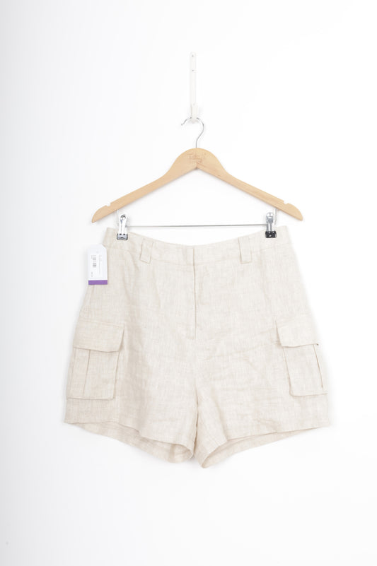 Dissh Womens Beige Shorts Size 12