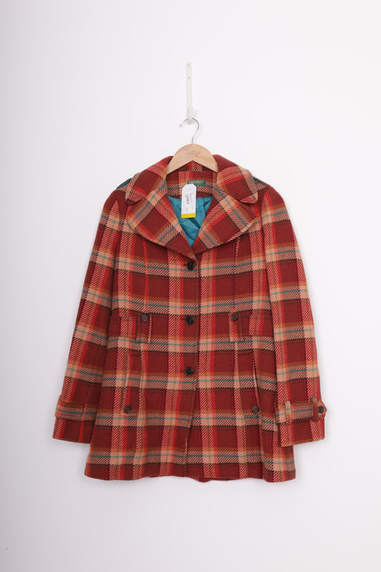 United Colors of Benetton Womens Red Jacket Size 44