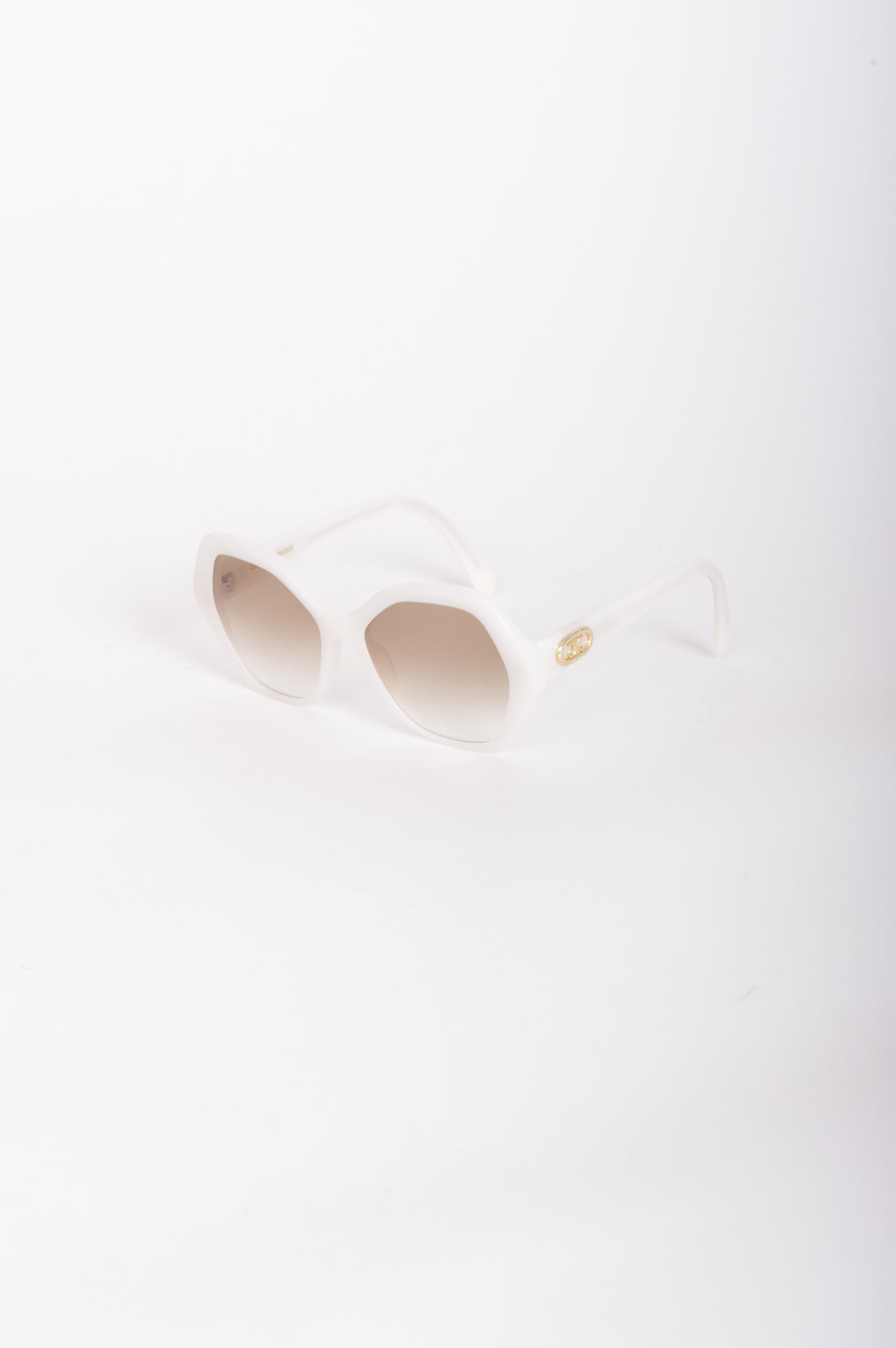 Celine Womens White Sunglasses Size O/S