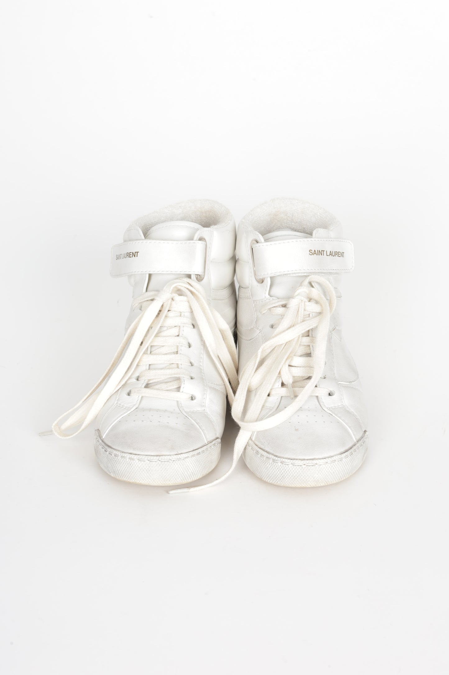 Saint Laurent Womens White Sneakers Size EU 35.5