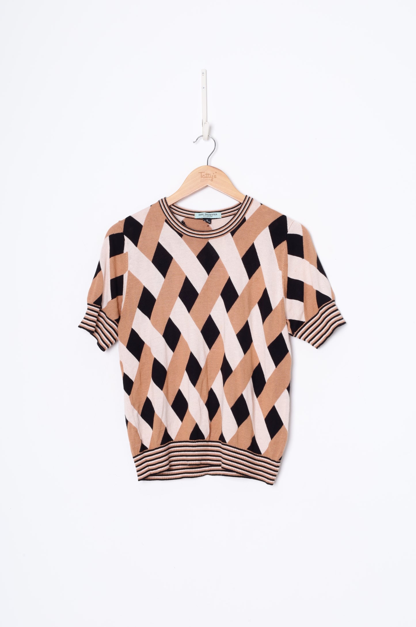 Kate Sylvester Womens Beige Top Size M
