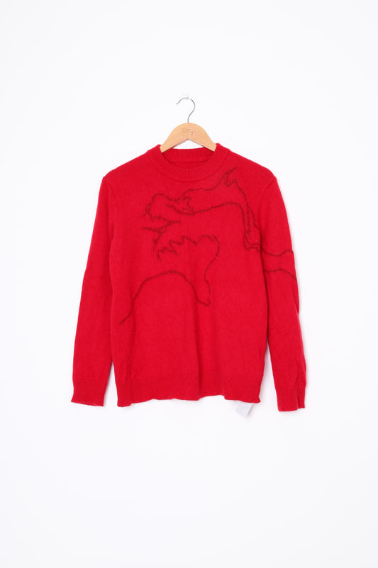 Theory Womens Red Jumper Size S