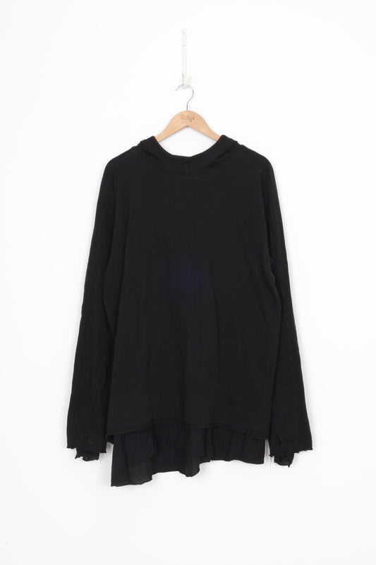 Claude Maus Mens Black Sweatshirt Size XL