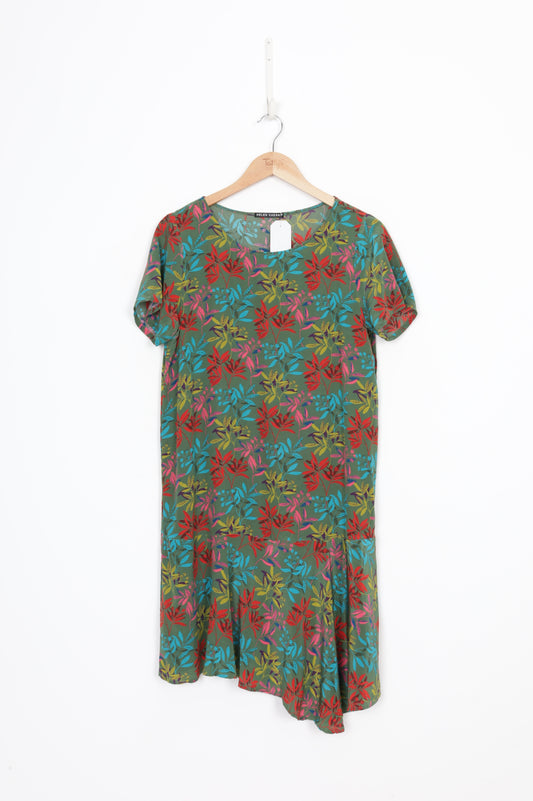 Helen Cherry Womens Green Dress Size 12