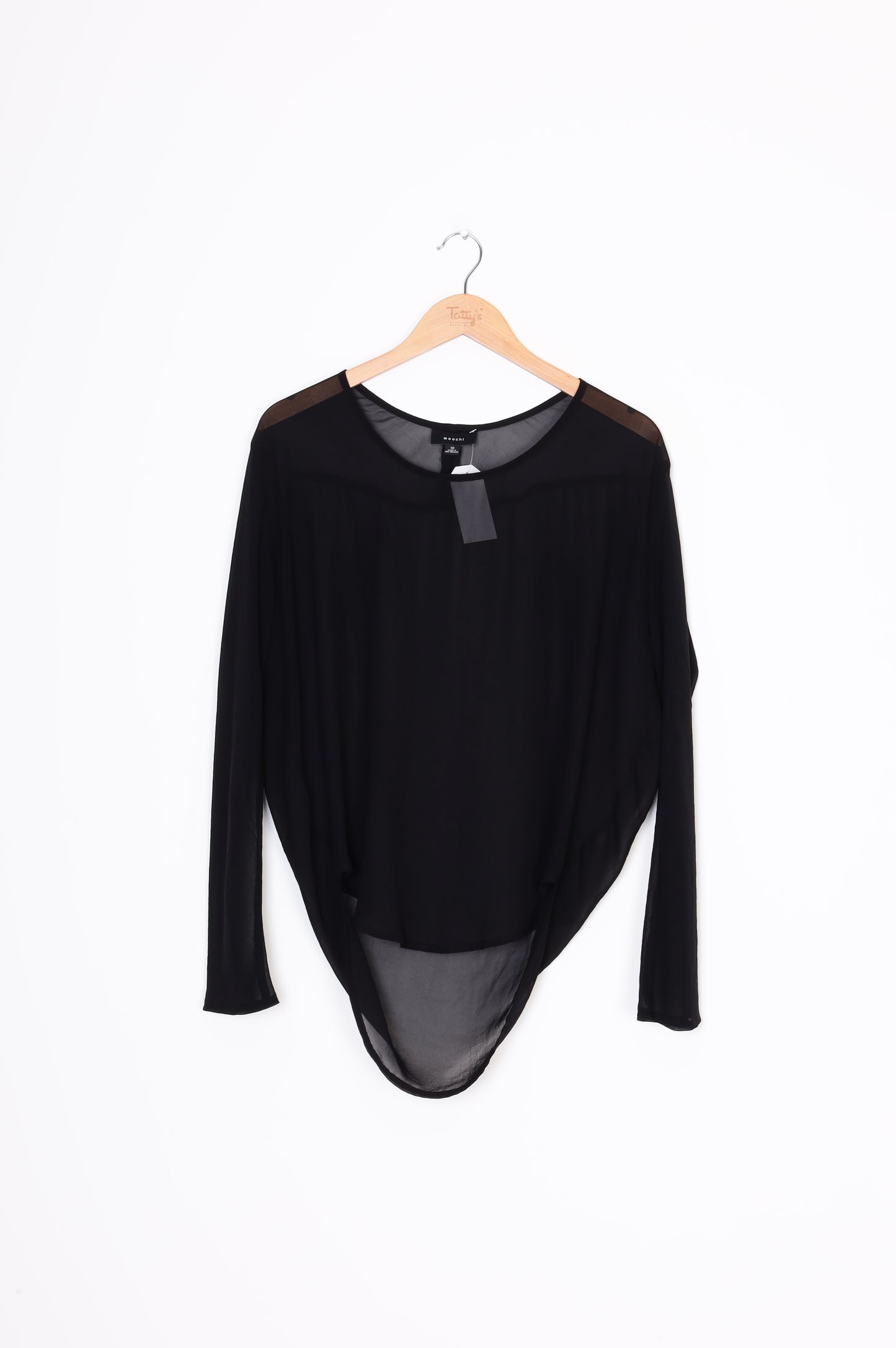 Moochi Womens Black Top Size 10