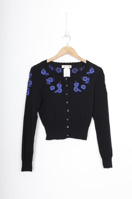 Alannah Hill Womens Black Cardigan Size 10