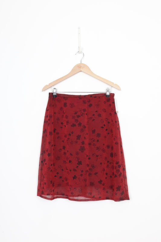 Oscar dela renia Womens Red Skirt Size N/S