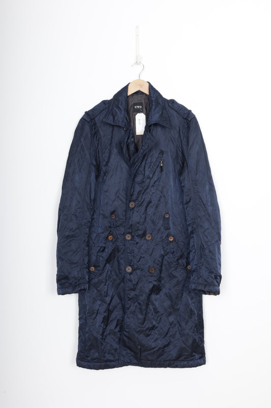 C'N'C Womens Blue Coat Size 34