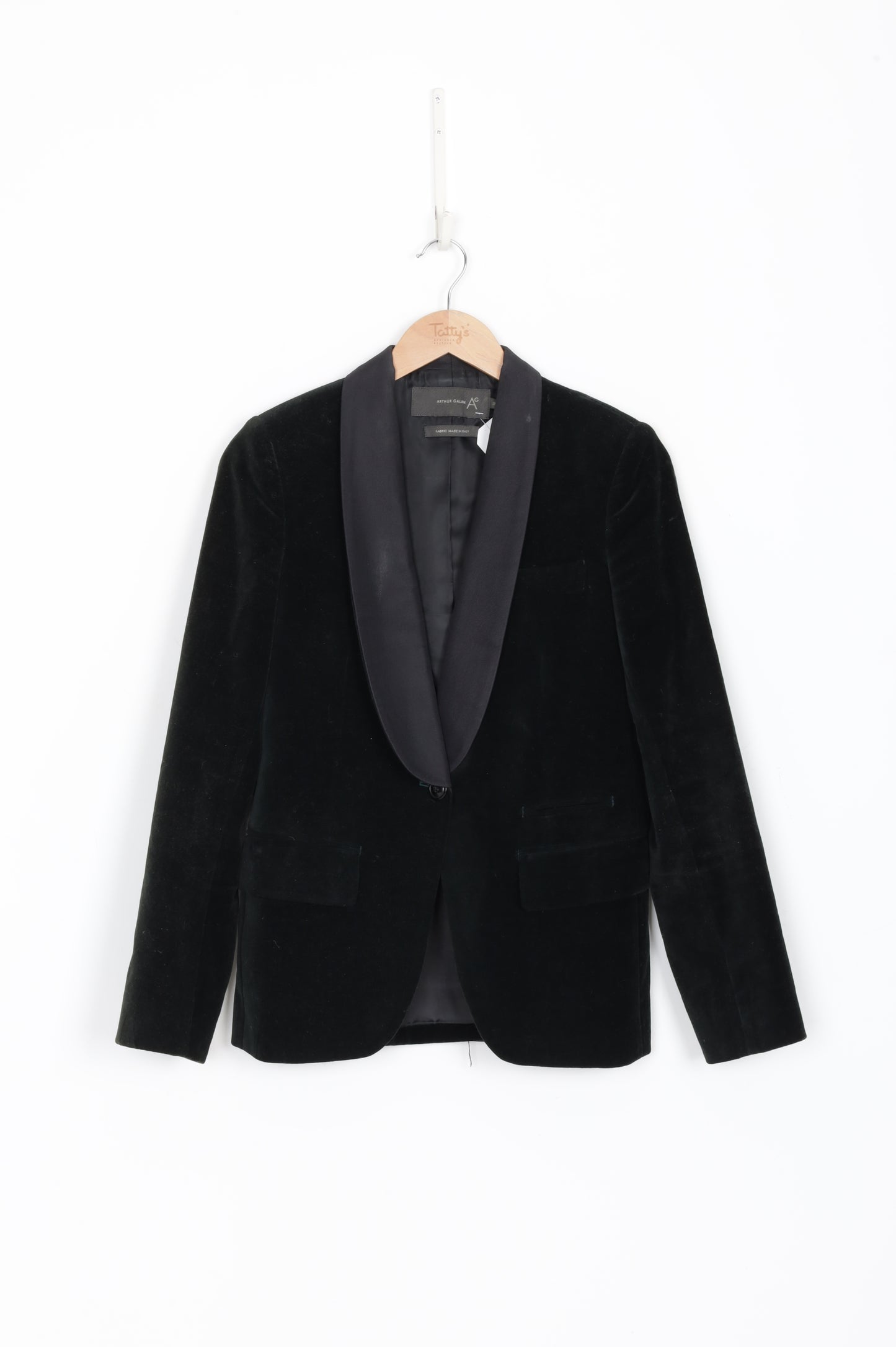 Arthur Galan Womens Green Blazer Size 10