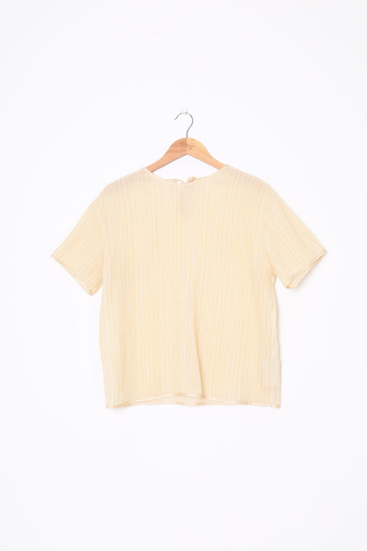 Ricochet Womens Cream Top Size M