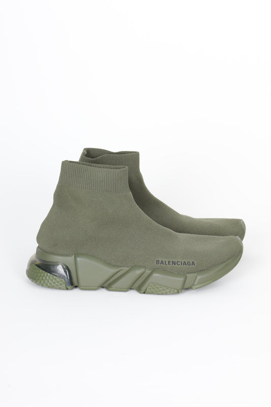 Balenciaga Womens Green Sneakers Size EU 39