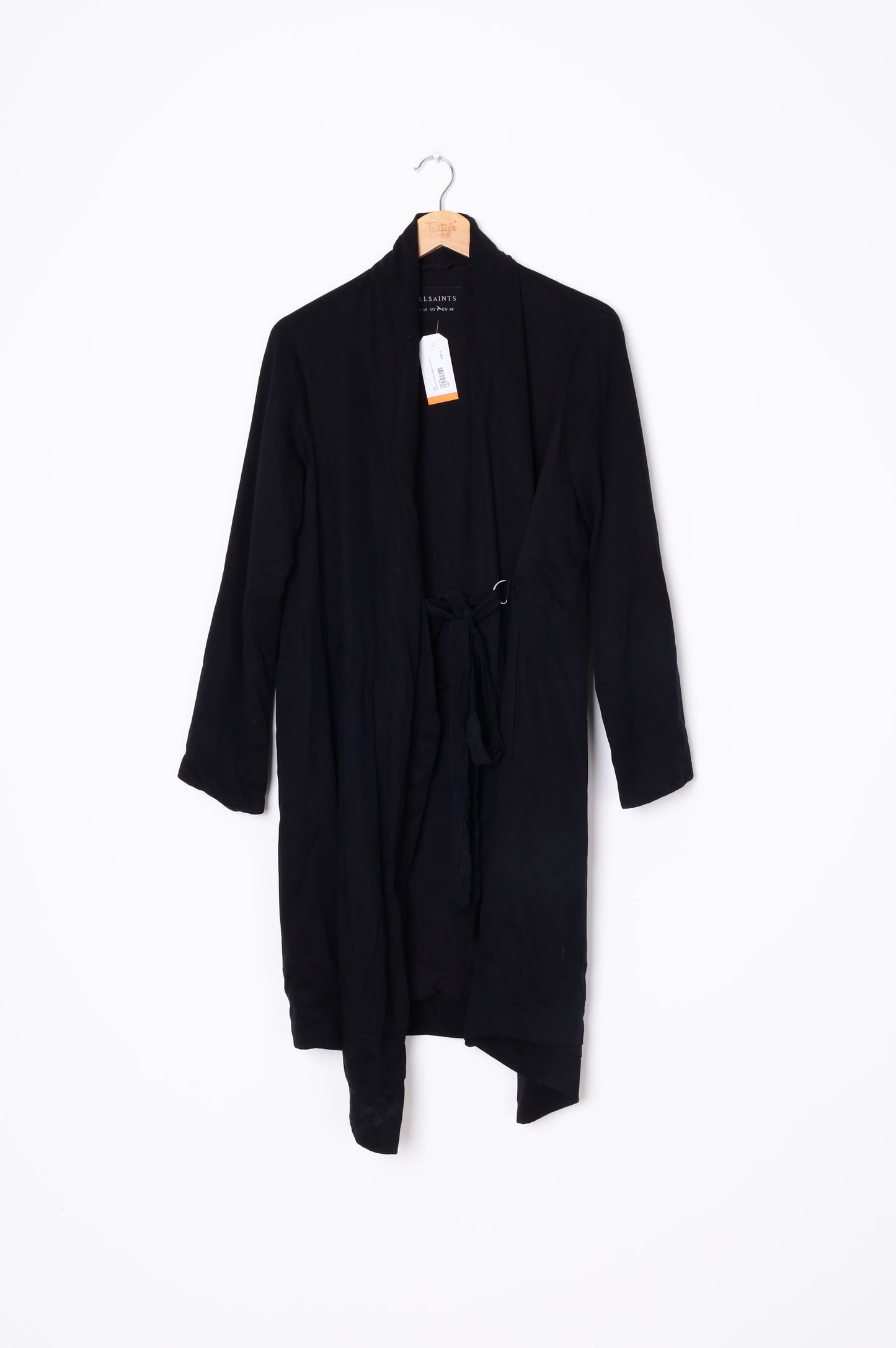 AllSaints Womens Black Coat Size 10