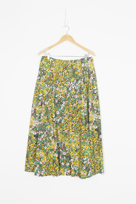 Veronika Maine Womens Green Skirt Size 12