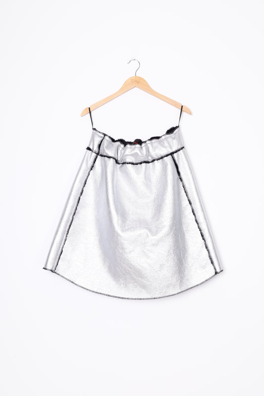Collection Privee? Womens Silver Skirt Size 42