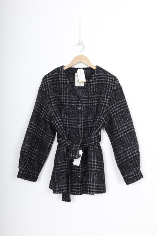 Kuose Womens Black Coat Size M