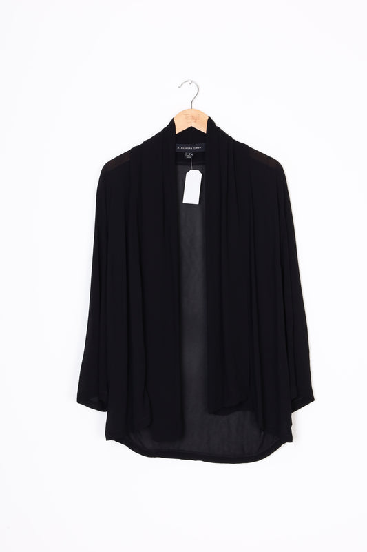 Alexandra Owen Womens Black Blouse Size 12