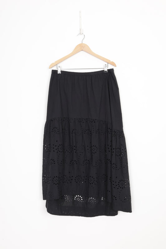 Dear Sutton Womens Black Skirt Size 16