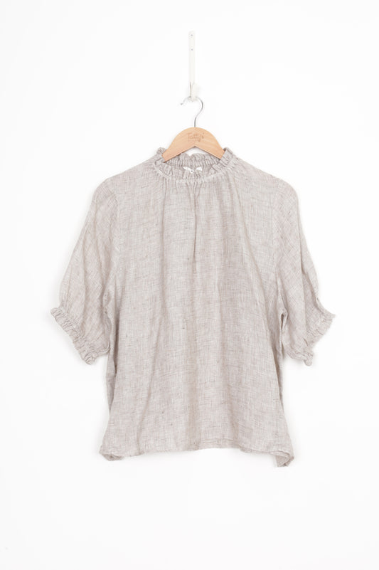 Max Womens Beige Top Size 12