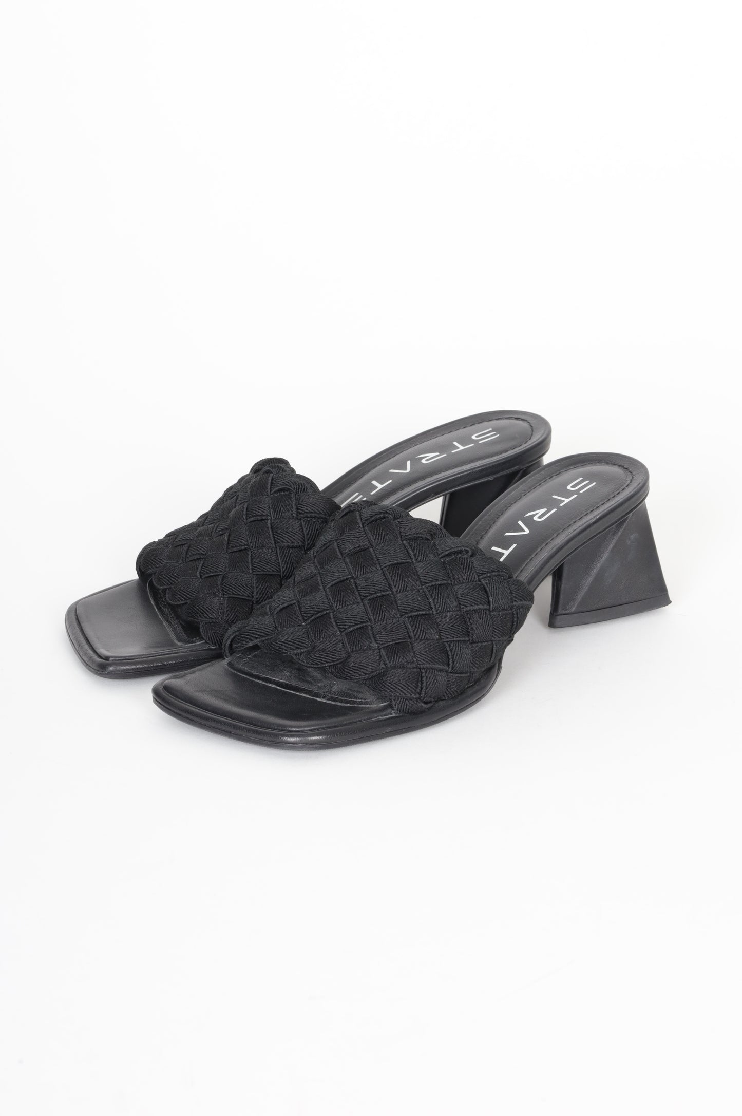 Strategia Womens Black Heels Size EU 38